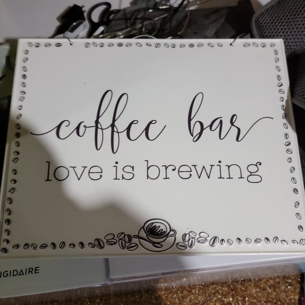 Coffee bar sign